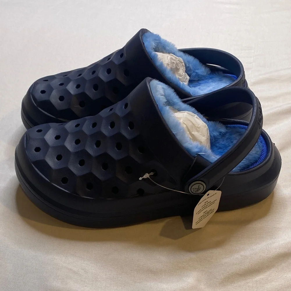 KIDS'‎ VARSITY LINED CLOGS WITH POPINZ  Navy. Multiple sizes